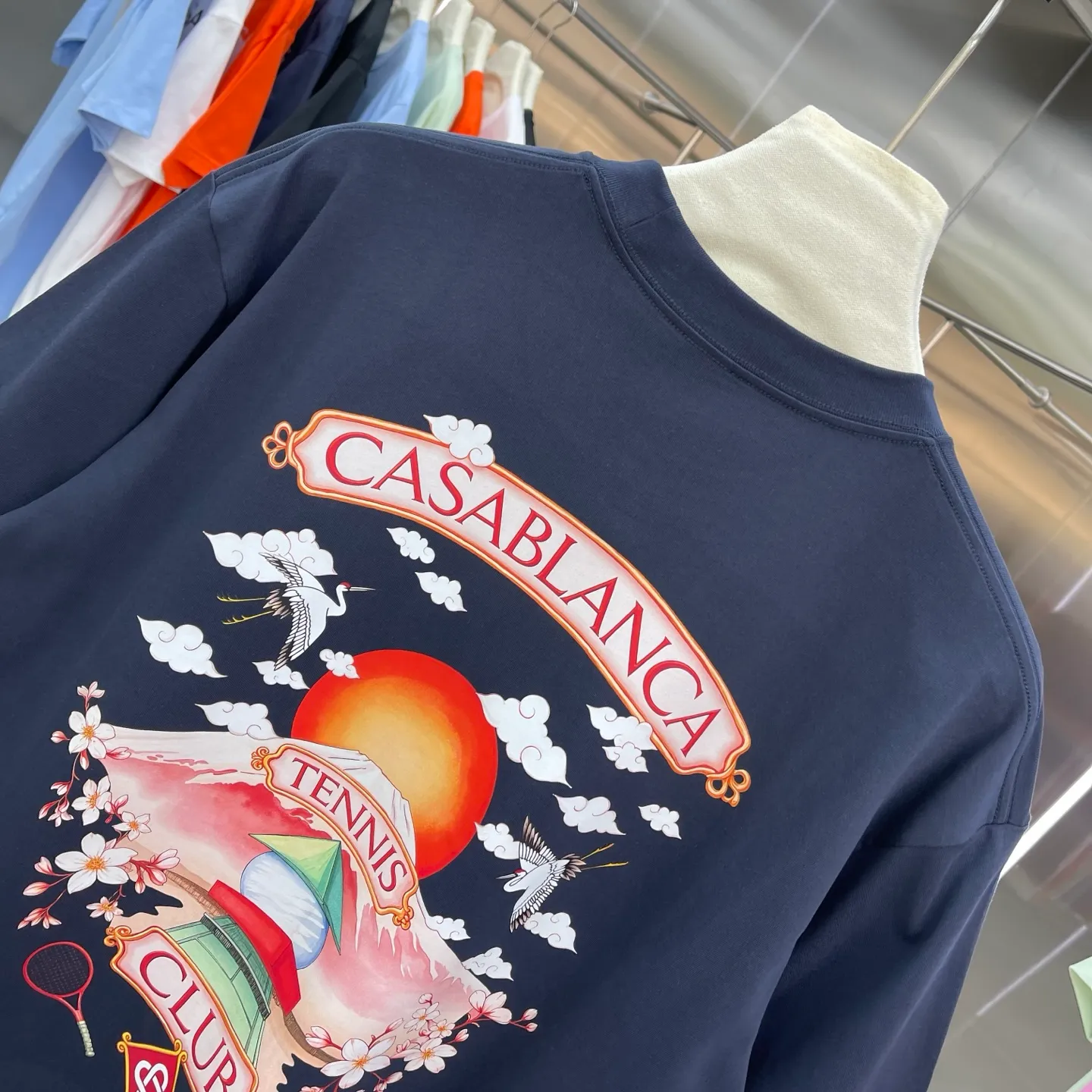 New Arrival Casablanca Classic Series T ～ ， ， 。 ， Classic ， In Stock ！ ：White Black Green Gray Light Green Blue Royal Blue Orange（8 ） Size：S M L XL XXL